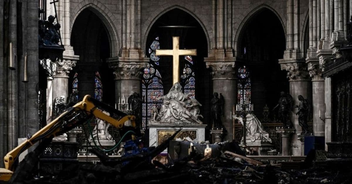 Month after Notre-Dame Cathedral fire, restoration work on Paris