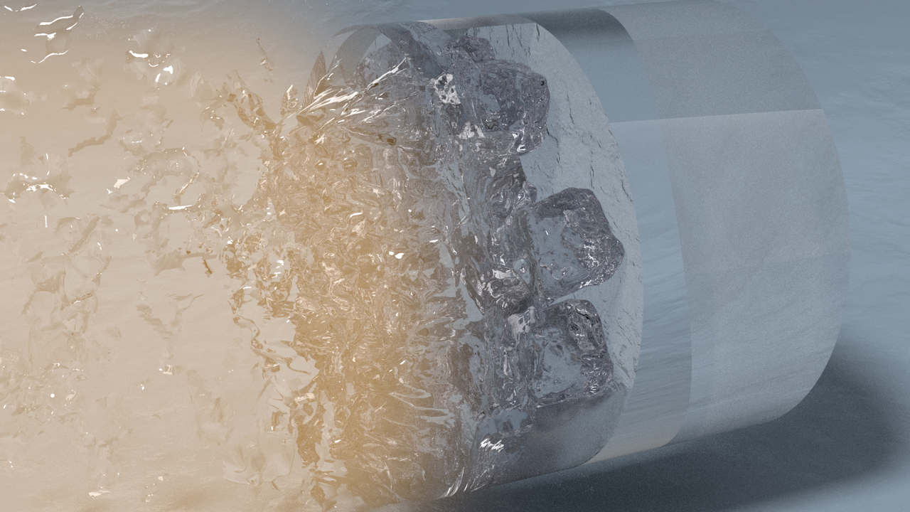 Superionic ice made using lasers is both solid and liquid at the same time