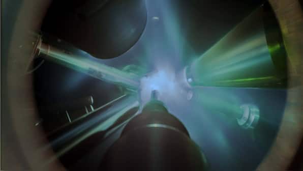 Superionic ice made using lasers is both solid and liquid at the same time