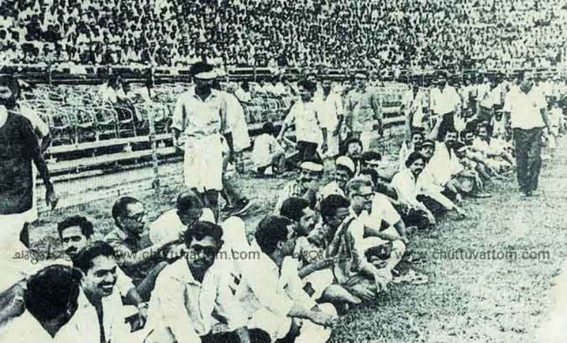 The inaugural match of the 1990 Federation Cup between Kerala Police and Salgaocar Goa – Photo credits (www.Chuttuvattom.com)