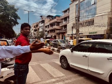 Mukherjee Nagar is a congested student hub near North Campus whose public transport is burdened by influx of migrants. Image credit: Pallavi Rebbapragada