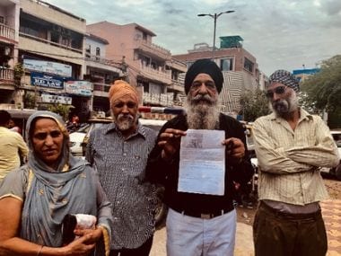 Sikhs protesting other, older instances of police brutality surfaced outside Mukherjee Nagar Police Station. Pallavi Rebbapragada