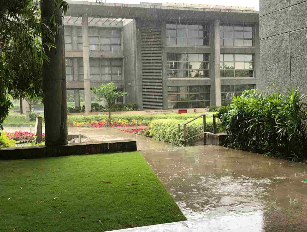A rainy day at the IITM office. Image: IITM