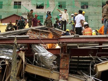 Building collapse in Cambodia leaves 18 dead, 24 injured; rescuers struggle to reach workers trapped in debris of Chinese project