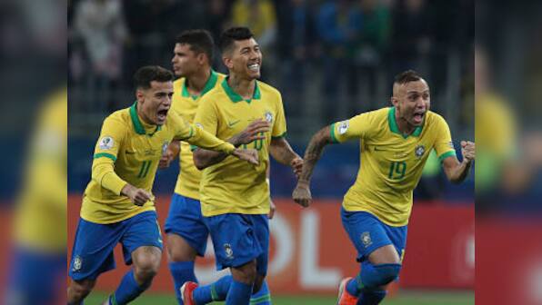 Copa America 2019: Gabriel Jesus converts winning spot-kick as Brazil exorcise Paraguay penalties demons to reach semis