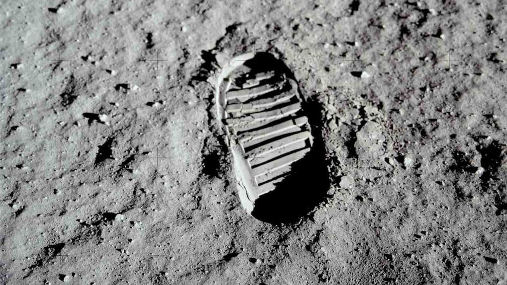 The footprint of the first man to land on the Moon – Neil Armstrong. Source: ALSJ/NASA
