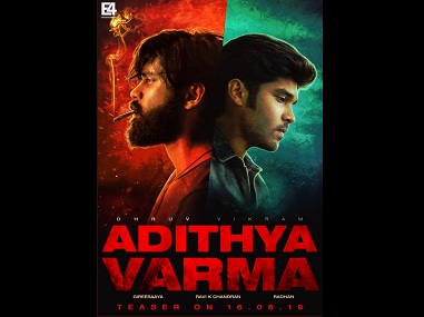 Adithya Varma: Teaser of Dhruv Vikram, Banita Sandhu's Arjun Reddy remake to release on 16 June Adithya Varma: Teaser of Dhruv Vikram, Banita Sandhu's Arjun Reddy remake to release on 16 June