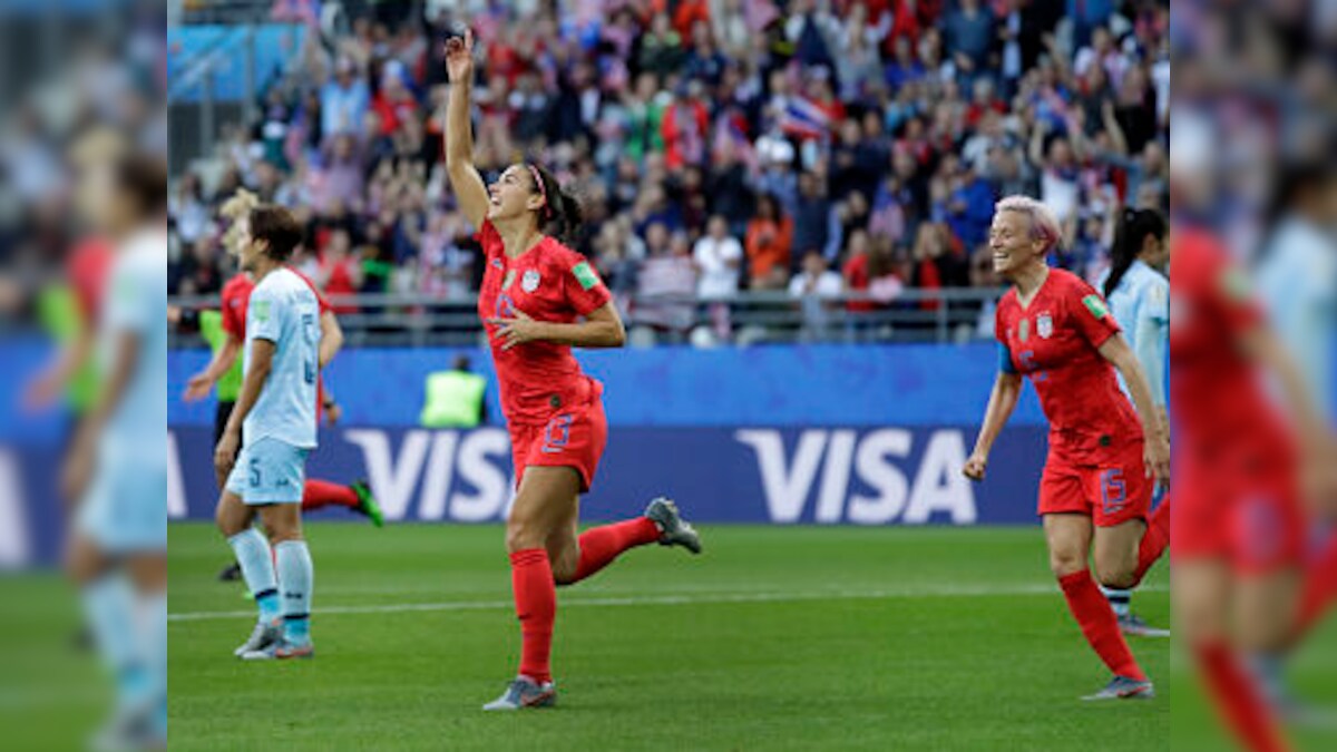 FIFA Women's World Cup 2019: Alex Morgan hits five goals as USA begin title defence with 13-0 demolition of Thailand