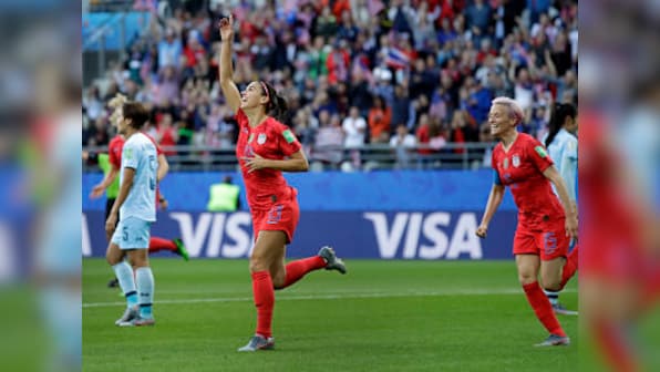 FIFA Women's World Cup 2019: Alex Morgan hits five goals as USA begin title defence with 13-0 demolition of Thailand