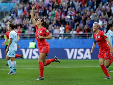 FIFA Women's World Cup 2019: Alex Morgan hits five goals as USA begin title defence with 13-0 demolition of Thailand