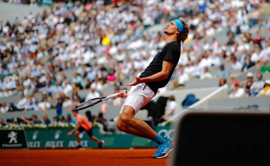 Novak Djokovic has reached the French Open semi-finals after beating Alexander Zverev 7-5, 6-2, 6-2. AP Novak Djokovic has reached the French Open semi-finals after beating Alexander Zverev 7-5, 6-2, 6-2. AP