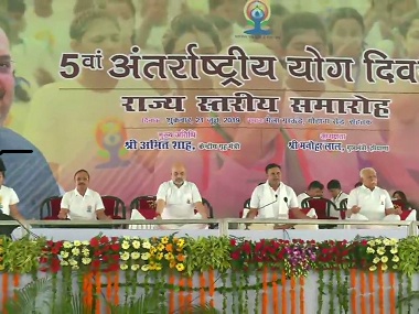 Yoga Day 2019: Amit Shah credits Narendra Modi for taking ancient practice to the world, says yoga 'ambassador of Indian culture' Yoga Day 2019: Amit Shah credits Narendra Modi for taking ancient practice to the world, says yoga 'ambassador of Indian culture'
