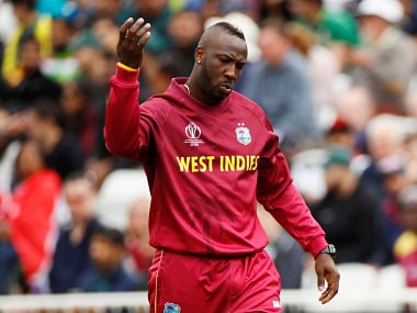 Russell was seen limping in the field after his fiery spell against Pakistan. Reuters