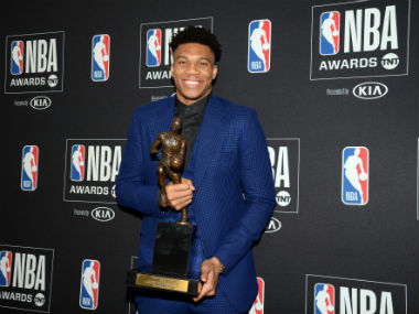 NBA: Milwaukee Bucks star forward Giannis Antetokounmpo wins Most Valuable Player award for 2018-19 regular season NBA: Milwaukee Bucks star forward Giannis Antetokounmpo wins Most Valuable Player award for 2018-19 regular season