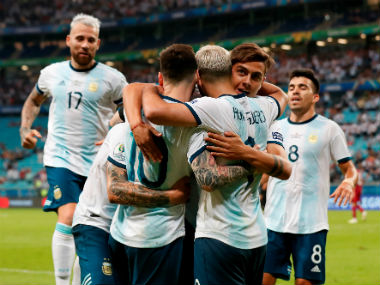 Copa America 2019: Lautaro Martinez, Sergio Aguero send Argentina into quarter-finals; Colombia edge past Paraguay Copa America 2019: Lautaro Martinez, Sergio Aguero send Argentina into quarter-finals; Colombia edge past Paraguay