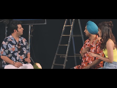 Watch: Kriti Sanon teaches marketing lessons to Arjun Patiala co-stars Diljit Dosanjh, Varun Sharma Watch: Kriti Sanon teaches marketing lessons to Arjun Patiala co-stars Diljit Dosanjh, Varun Sharma