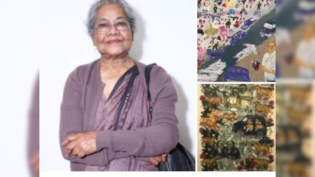 Arpita Singh's retrospective journeys through her observations, struggles, and silences in life