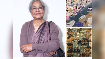 Arpita Singh's retrospective journeys through her observations, struggles, and silences in life
