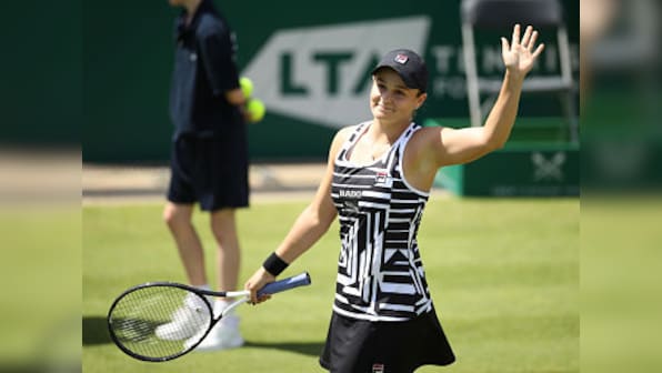 Birmingham Classic: Ashleigh Barty remains in hunt for World No 1 ranking by setting up title clash with Julia Goerges