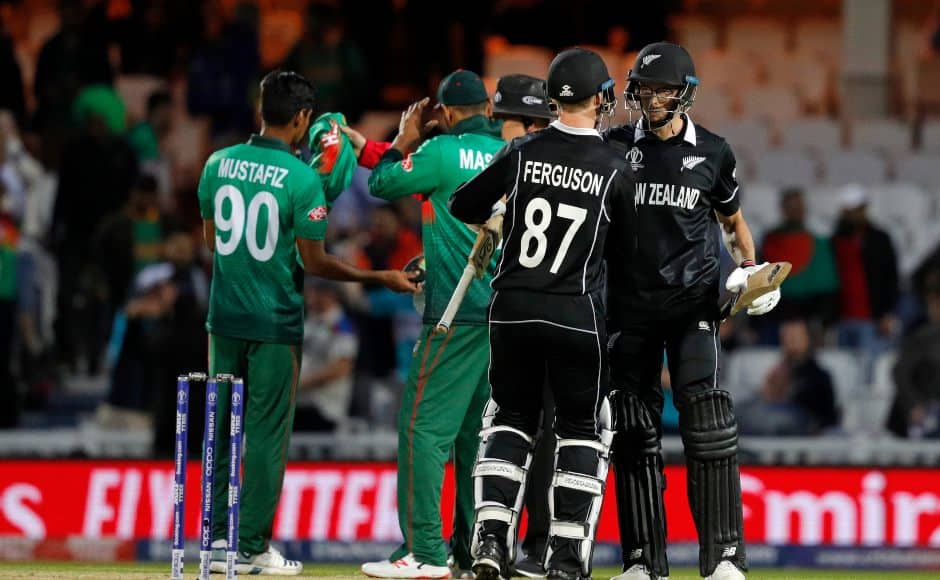 New Zealand saw out a spirited performance from Bangladesh to hold on to a two-wicket win at The Oval. AFP