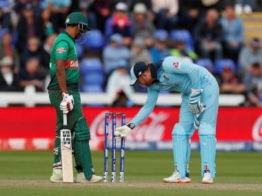 The balls have failed to dislodge the bails despite striking the stumps on multiple occasions this World Cup. Reuters