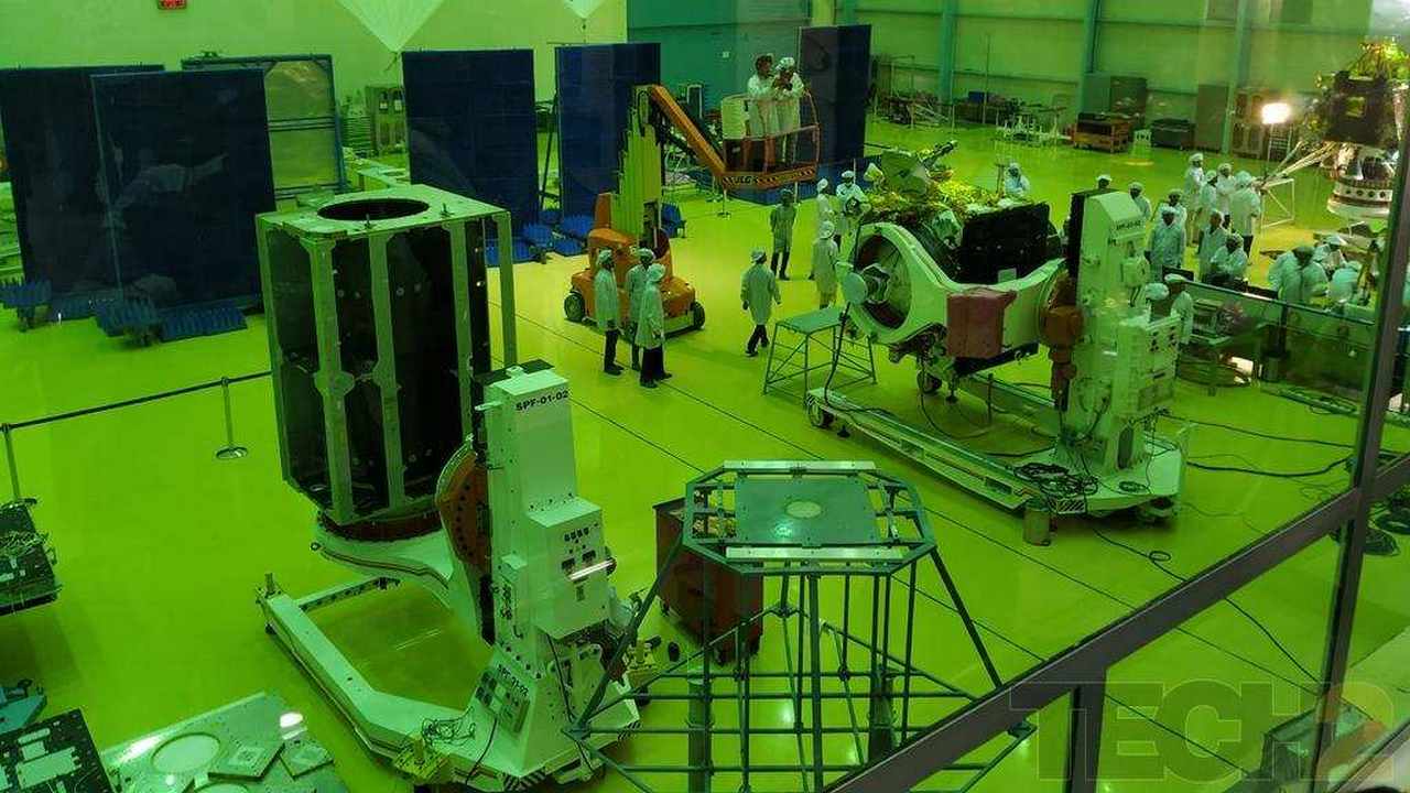 Chandrayaan 2 orbiter and lander revealed at ISRO Satellite Integration and Testing Establishment facility in Bengaluru Chandrayaan 2 orbiter and lander revealed at ISRO Satellite Integration and Testing Establishment facility in Bengaluru