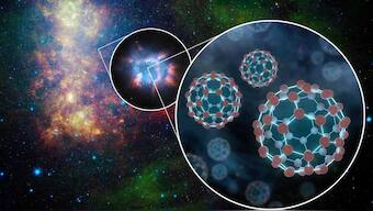 Hubble spots football shaped carbon molecules in area beyond the solar system