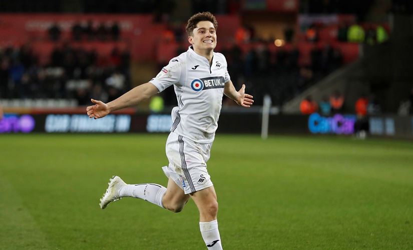 Daniel James scored 5 goals in 38 matches for Swansea City last season. Action Images via Reuters/Matthew Childs
