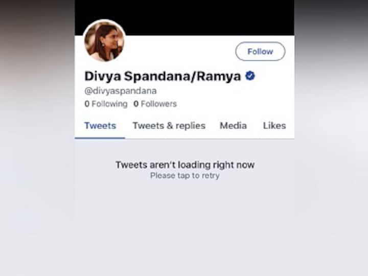 Divya Spandana's Twitter, Instagram accounts appear deleted; Congress social media in-charge says she has not left party