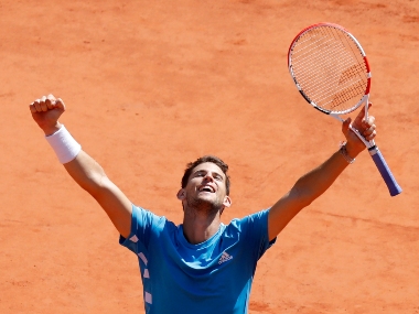 French Open 2019: Dominic Thiem comes out top in a five-set semi-final against Novak Djokovic; will face Rafael Nadal in final French Open 2019: Dominic Thiem comes out top in a five-set semi-final against Novak Djokovic; will face Rafael Nadal in final