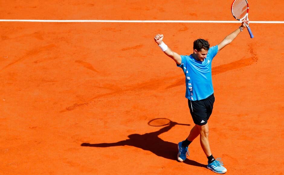 Thiem put an end to the No. 1-ranked Djokovic's bid for a fourth consecutive major championship Saturday with a dramatic 6-2, 3-6, 7-5, 5-7, 7-5 victory in a wind-whipped and rain-interrupted match that spanned more than four hours over two days. AP Thiem put an end to the No. 1-ranked Djokovic's bid for a fourth consecutive major championship Saturday with a dramatic 6-2, 3-6, 7-5, 5-7, 7-5 victory in a wind-whipped and rain-interrupted match that spanned more than four hours over two days. AP