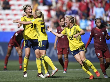 FIFA Womens World Cup 2019: Sweden book passage into knockout stages with 5-1 thumping of Thailand