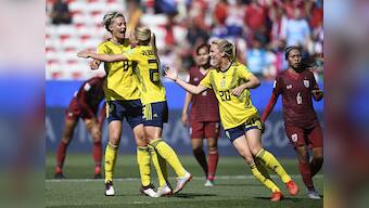 FIFA Women's World Cup 2019: Sweden book passage into knockout stages with 5-1 thumping of Thailand