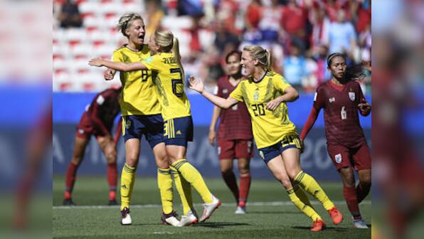 FIFA Women's World Cup 2019: Sweden book passage into knockout stages with 5-1 thumping of Thailand