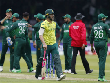 Pakistan vs South Africa, ICC Cricket World Cup 2019: Woeful Proteas knocked out of tournament after 49-run loss at Lord's Pakistan vs South Africa, ICC Cricket World Cup 2019: Woeful Proteas knocked out of tournament after 49-run loss at Lord's