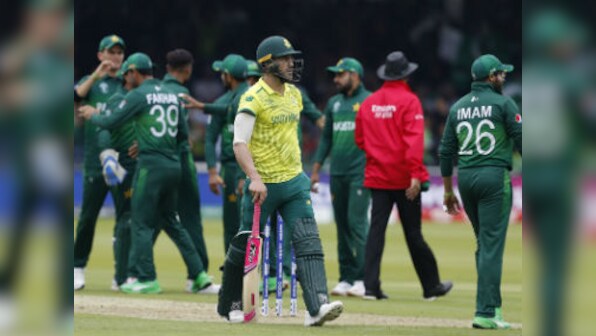 Pakistan vs South Africa, ICC Cricket World Cup 2019: Woeful Proteas knocked out of tournament after 49-run loss at Lord's