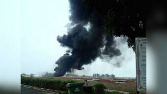 Goa airport temporarily closed after fuel spill from MiG-29K aircraft causes fire on runway