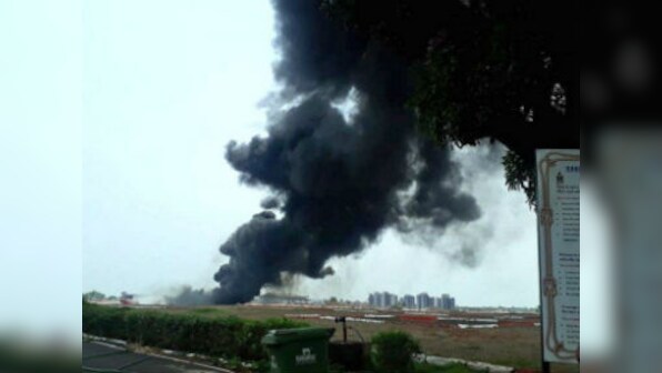 Goa airport temporarily closed after fuel spill from MiG-29K aircraft causes fire on runway
