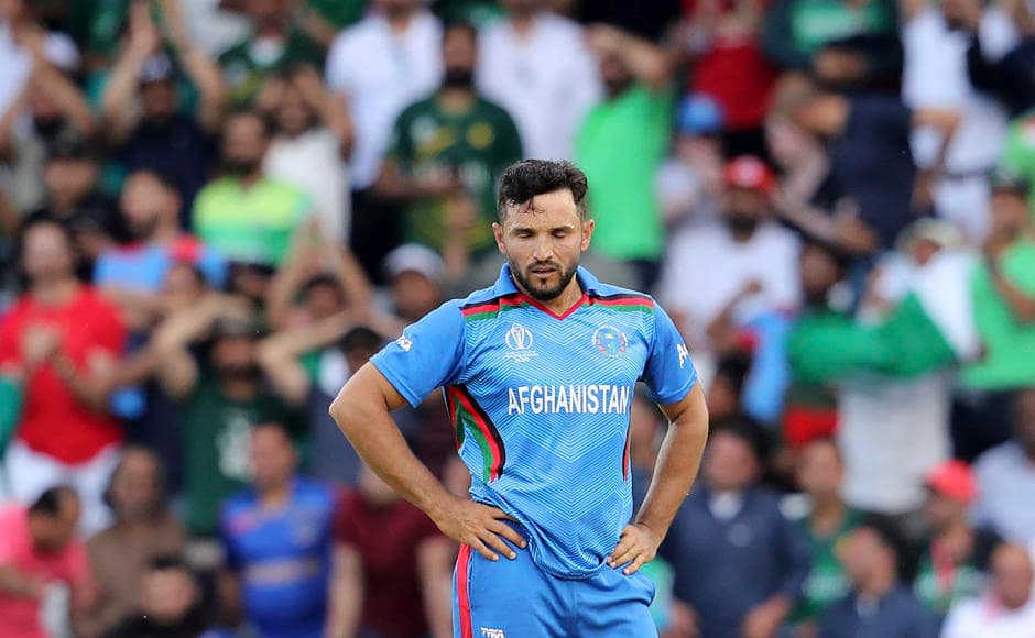 Afghanistan captain Gulbadin Naib had a forgettable spell where he went wicketless and conceded 73 runs in 9.4 overs. AP