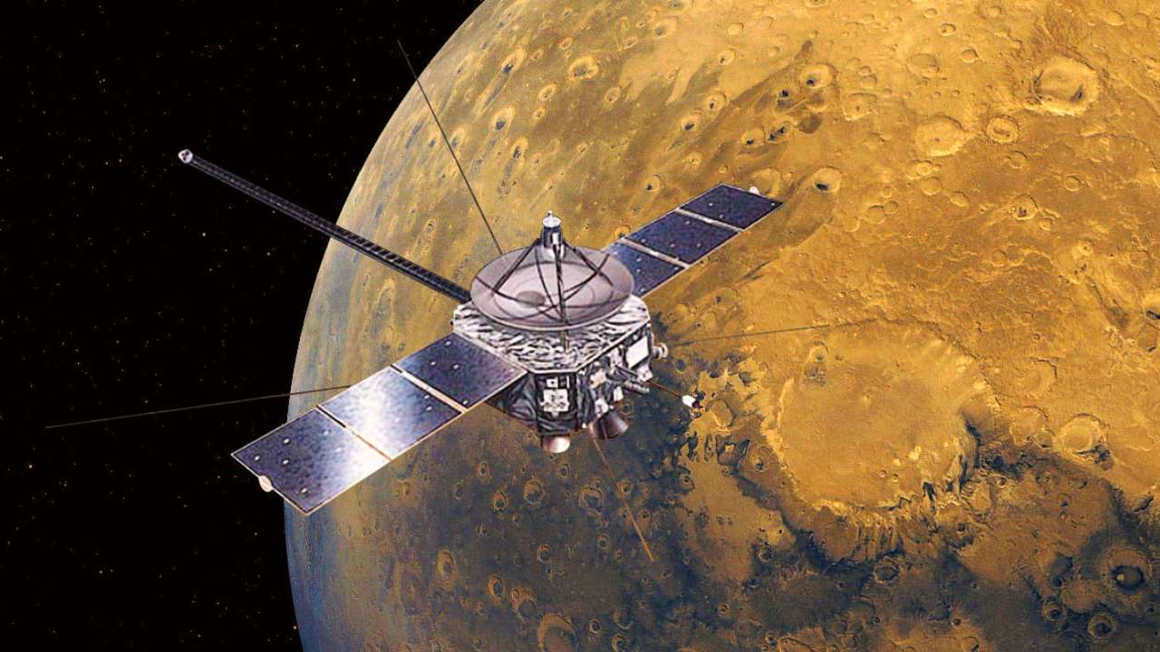 An illustration of the Nozomi (Planet B) spacecraft, Japan's first Mars explorer. Its main mission was to research on interaction between the Martian upper atmosphere and solar wind, observing Martian magnetic field, remote-sensing of its surface and Moons. Image courtesy: JAXA