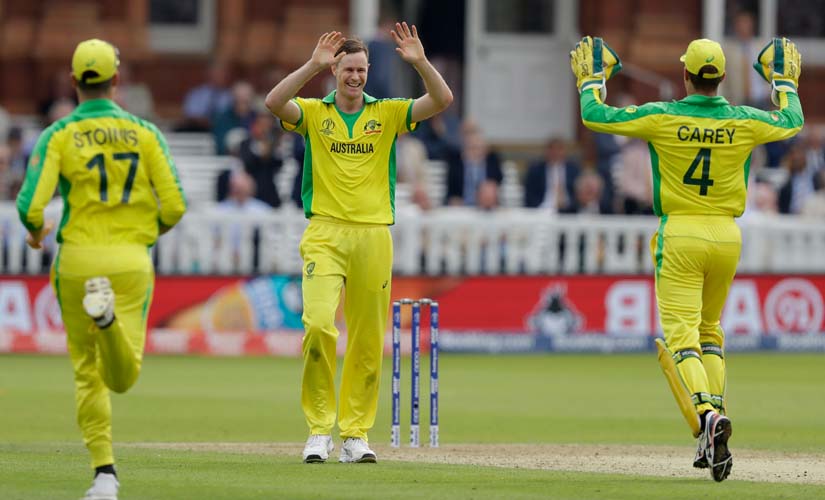 England vs Australia, ICC Cricket World Cup 2019: Jason Behrendorff, Aaron Finch power Aussies into semi-finals with five-wicket haul against hosts England vs Australia, ICC Cricket World Cup 2019: Jason Behrendorff, Aaron Finch power Aussies into semi-finals with five-wicket haul against hosts