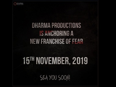 Karan Johar teases Dharma Productions' first horror film project; details to be revealed on 10 June Karan Johar teases Dharma Productions' first horror film project; details to be revealed on 10 June