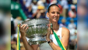 Eastbourne International: Karolina Pliskova clinches title with dominating win over Wimbledon champion Angelique Kerber