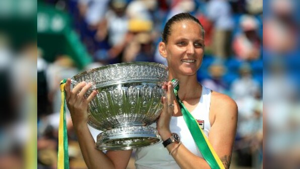 Eastbourne International: Karolina Pliskova clinches title with dominating win over Wimbledon champion Angelique Kerber