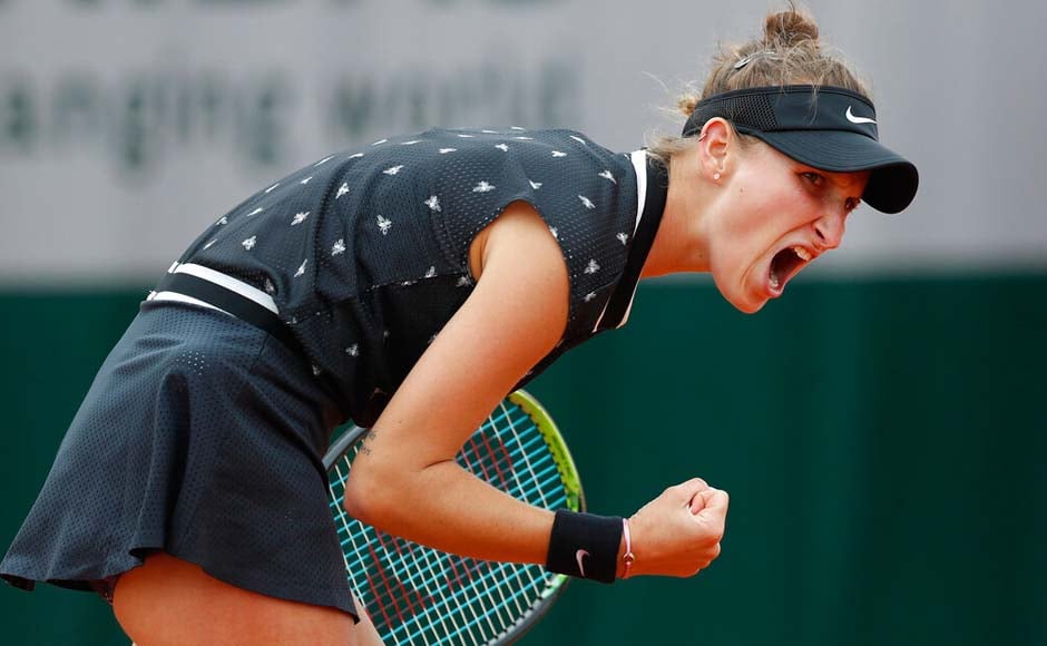Czech teenager Marketa Vondrousova needed four match points to end a four-match losing streak against Petra Martic and reach the semi-finals at the French Open. AP Czech teenager Marketa Vondrousova needed four match points to end a four-match losing streak against Petra Martic and reach the semi-finals at the French Open. AP