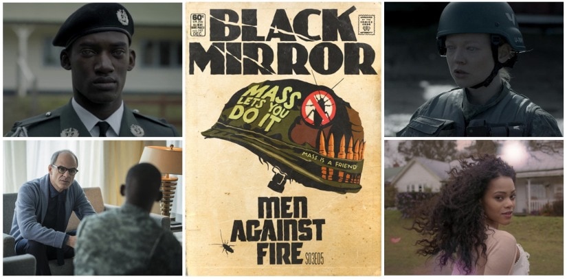 Men Against Fire (Stills: Netflix; Artwork: Butcher Billy)