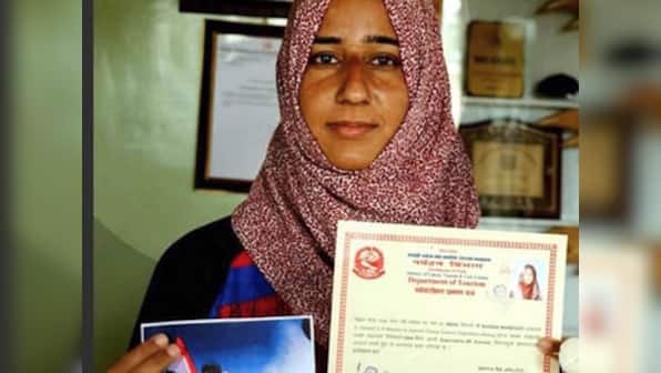 Kashmir girl lauded for climbing Everest now at centre of row over 'doctored' photo atop summit