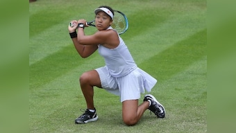 Birmingham Classic 2019: World No 1 Naomi Osaka Osaka begins grass-court season with hard-fought victory over Maria Sakkari