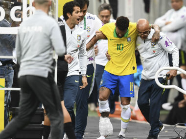 Brazil star Neymar out of Copa America 2019 after tearing right ankle ligament in friendly win over Qatar Brazil star Neymar out of Copa America 2019 after tearing right ankle ligament in friendly win over Qatar
