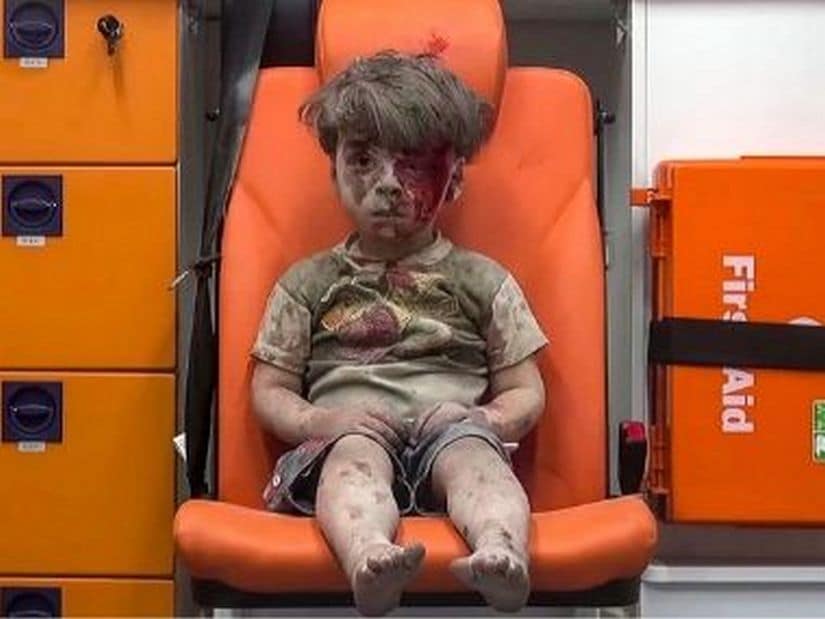 File image of Omran Daqneesh. Reuters